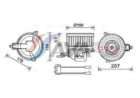 ventilador de estufa CN8511 Ava Quality Cooling