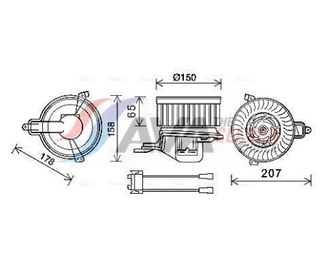 ventilador de estufa CN8511 Ava Quality Cooling