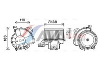ventilador de estufa FT8431 Ava Quality Cooling
