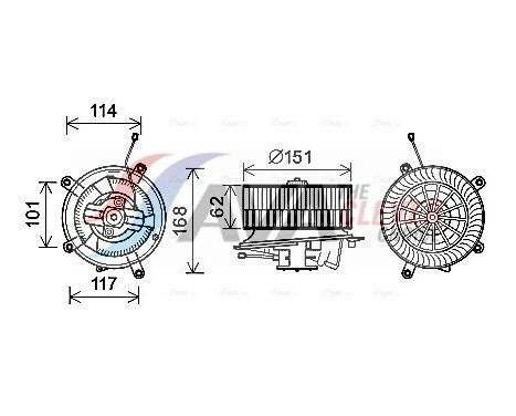 ventilador de estufa MS8624 Ava Quality Cooling