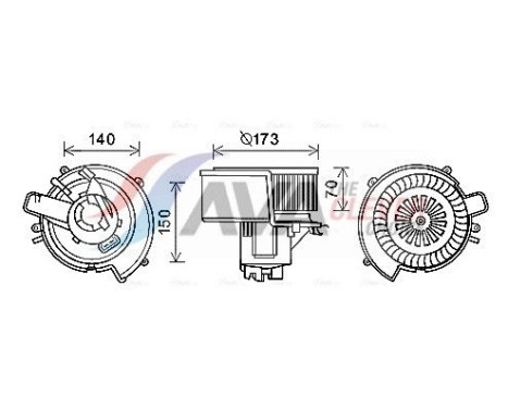 ventilador de estufa OL8636 Ava Quality Cooling