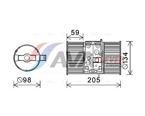 ventilador de estufa RT8586 Ava Quality Cooling