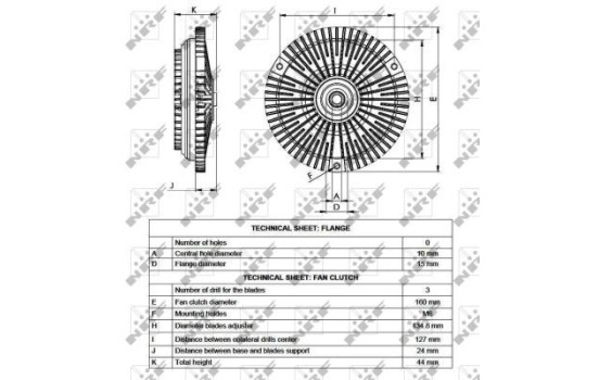 Embrague, ventilador del radiador 49538 NRF, Imagen 4