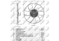 Embrague, ventilador del radiador 49539 NRF