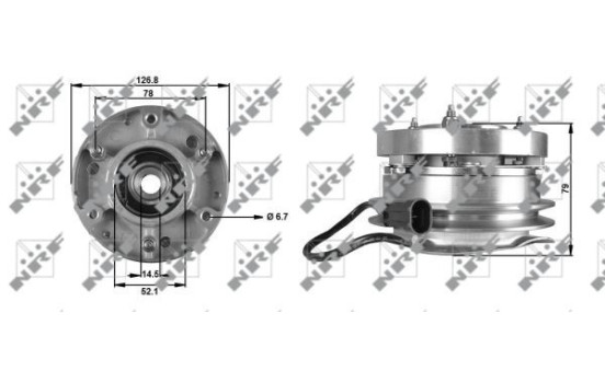 Embrague, ventilador del radiador 49700 NRF