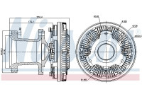 Embrague, ventilador del radiador 86032 Nissens