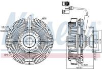 Embrague, ventilador del radiador 86248 Nissens
