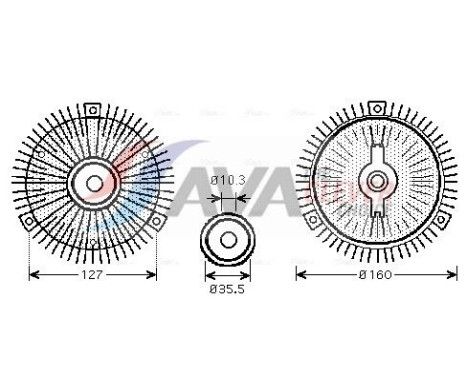 Embrague, ventilador del radiador
