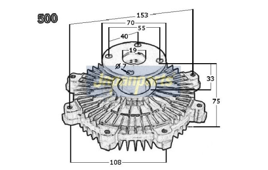 Embrague, ventilador del radiador, Imagen 3
