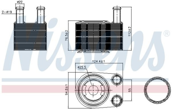 Enfriador de aceite 90845 Nissens