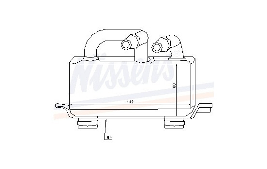 Enfriador de aceite, aceite de motor 90621 Nissens