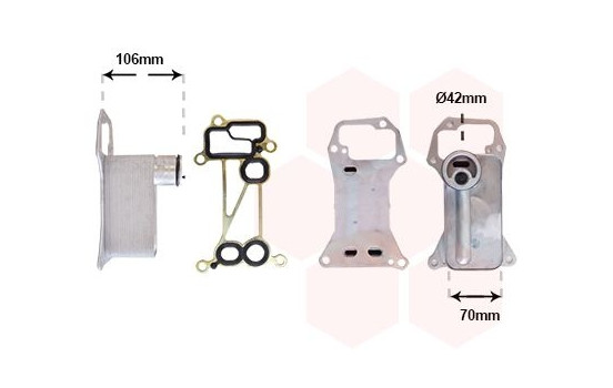 Enfriador de aceite, aceite de motor *** IR PLUS *** 06013717 International Radiators