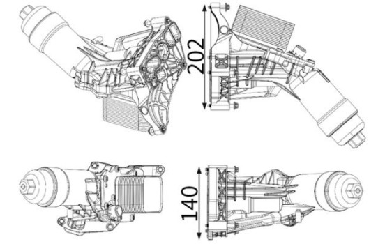 Enfriador de aceite, aceite de motor, Imagen 2