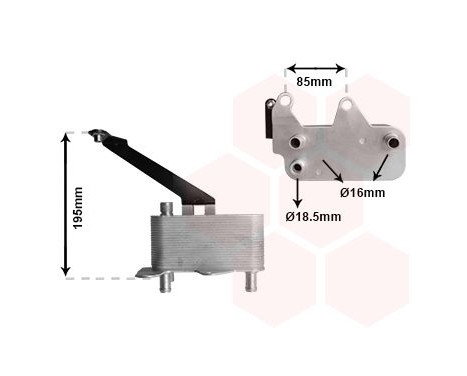 Enfriador de aceite, transmisión automática 02013700 International Radiators