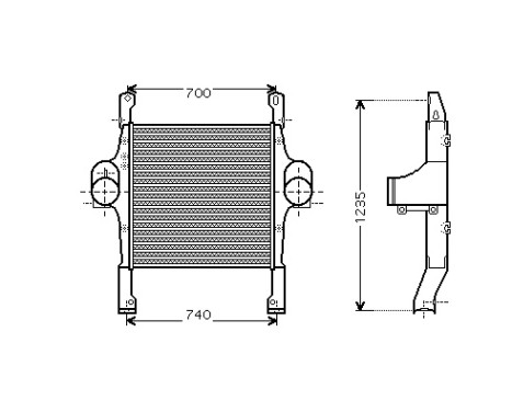 Intercooler 28004067 International Radiators