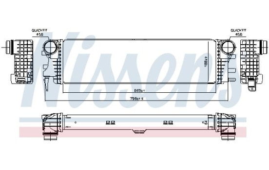 Intercooler 96017 Nissens, Imagen 3