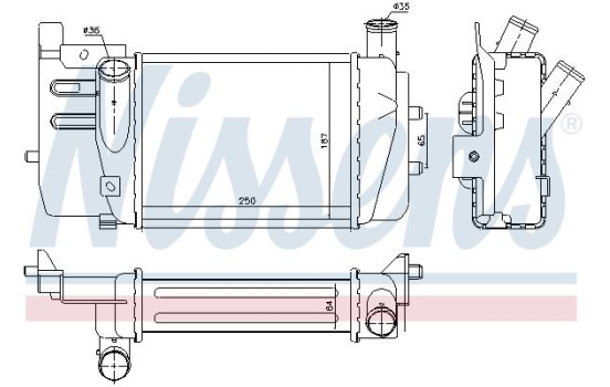 Intercooler 96262 Nissens, Imagen 2