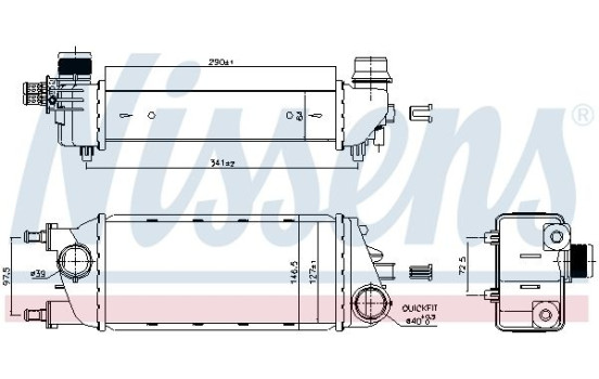 Intercooler 96267 Nissens, Imagen 2