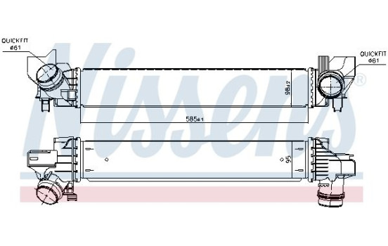Intercooler 96378 Nissens, Imagen 2