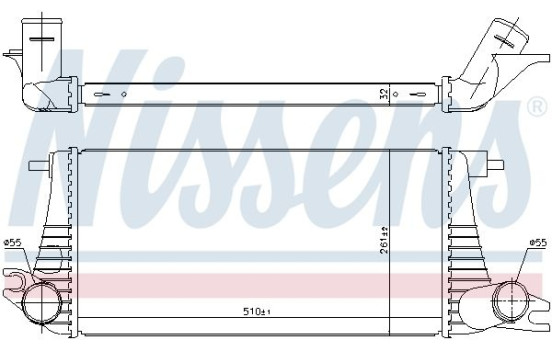 Intercooler 96393 Nissens, Imagen 2