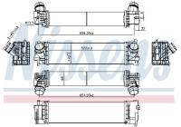 Intercooler, enfriador de aire de admisión 961637 Nissens