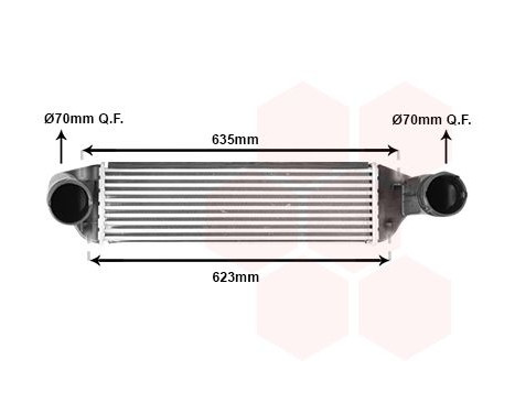 Intercooler, enfriador de aire de carga 06004581 International Radiators