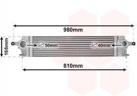Intercooler, enfriador de aire de carga 13014707 International Radiators