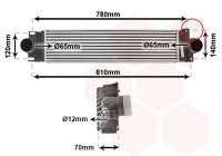 Intercooler, enfriador de aire de carga 18014714 International Radiators
