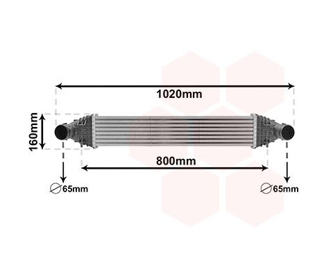 Intercooler, enfriador de aire de carga 18014725 International Radiators