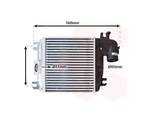 Intercooler, enfriador de aire de carga 53014705 International Radiators