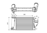 Intercooler, enfriador de aire de carga 816759 Valeo