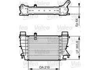 Intercooler, enfriador de aire de carga 818251 Valeo