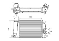 Intercooler, enfriador de aire de carga 818293 Valeo