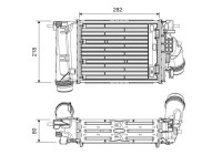 Intercooler, enfriador de aire de carga 818319 Valeo