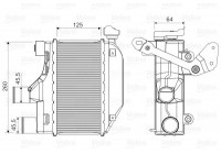 Intercooler, enfriador de aire de carga 818362 Valeo