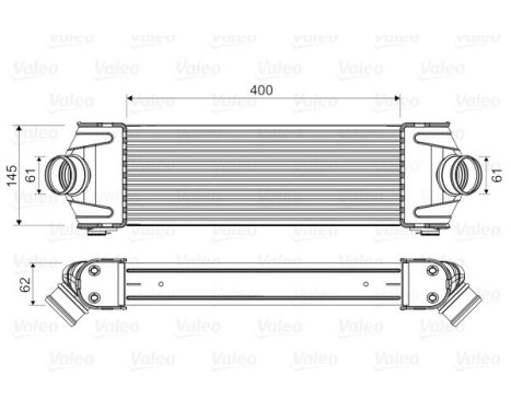 Intercooler, enfriador de aire de carga 818550 Valeo