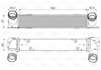 Intercooler, enfriador de aire de carga 818553 Valeo