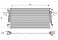 Intercooler, enfriador de aire de carga 818567 Valeo