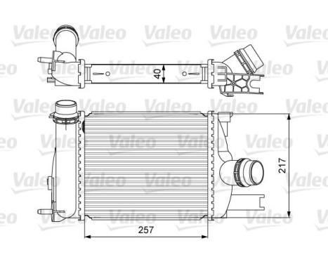 Intercooler, enfriador de aire de carga 818622 Valeo