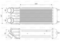 Intercooler, enfriador de aire de carga 818663 Valeo