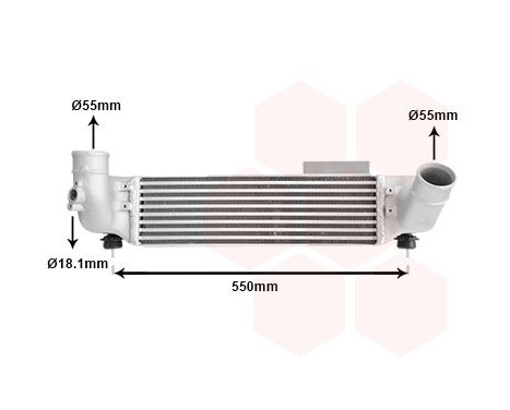 Intercooler, enfriador de aire de carga 83004209 International Radiators