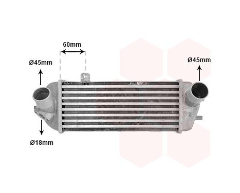 Intercooler, enfriador de aire de carga 83014700 International Radiators