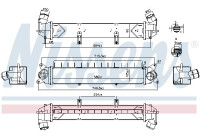 Intercooler, enfriador de aire de carga 961241 Nissens
