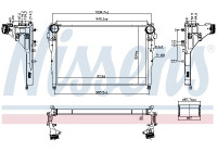 Intercooler, enfriador de aire de carga 961570 Nissens