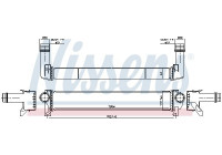 Intercooler, enfriador de aire de carga 961599 Nissens