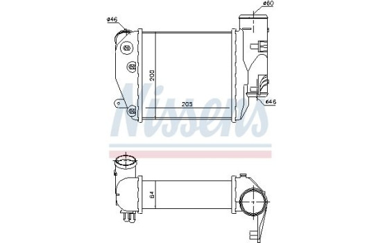 Intercooler, enfriador de aire de carga 96417 Nissens, Imagen 2