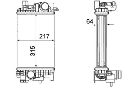 Intercooler, enfriador de aire de carga, Imagen 2