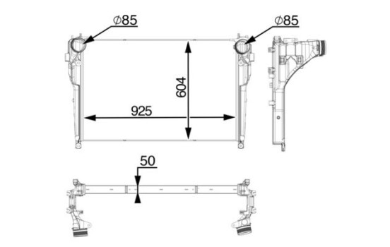 Intercooler, enfriador de aire de carga