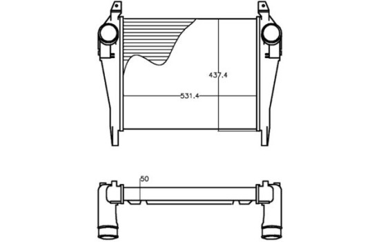 Intercooler, enfriador de aire de carga, Imagen 2