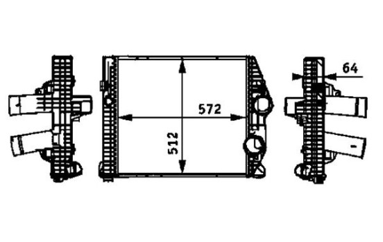 Intercooler, enfriador de aire de carga, Imagen 2